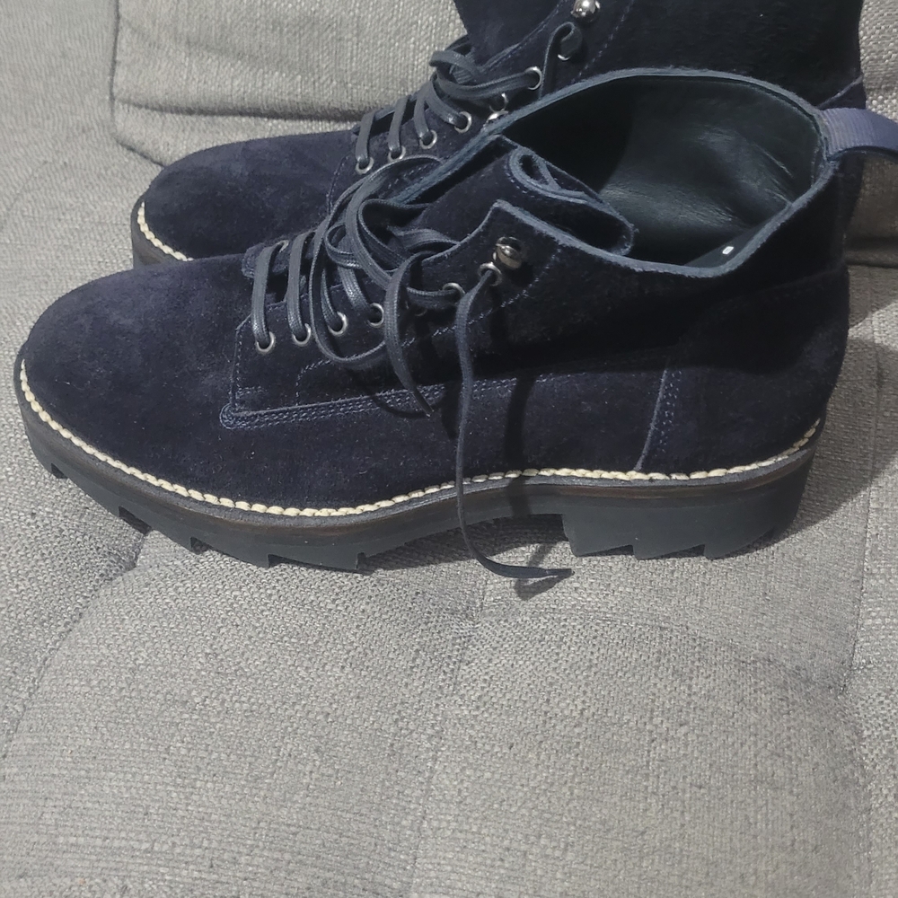 Men's Midnight Blue Suede Boots